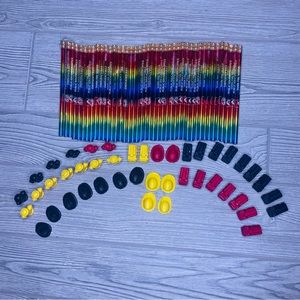 44 vintage 1986 diener erasers firefighter hats, hydrants, fire trucks & pencils